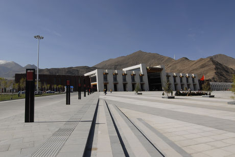 New Railway Station Tibetan Capital Lhasa Editorial Stock Photo - Stock