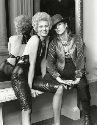 David and Angie Bowie with son Zowie - 1974