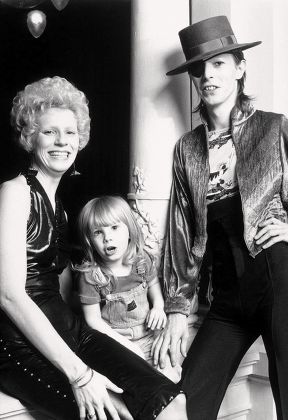 David and Angie Bowie with son Zowie - 1974