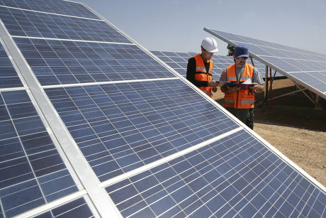 Esp Spain Beneixama Solar Power Station Editorial Stock Photo - Stock ...