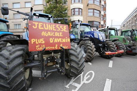 Demonstration By European Farmers, Brussels, Belgium - 07 Sep 2015 