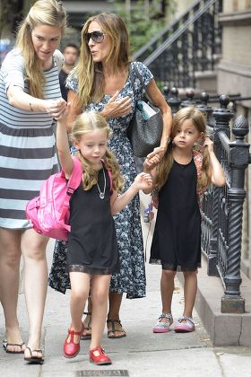 Sarah Jessica Parker takes her twins to school, New York, America - 09 Sep 2015