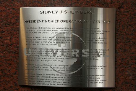 Sid Sheinberg Dedication at Universal Studios