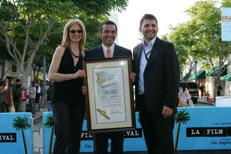 Dawn Hudson Antonio Villaraigosa Rich Raddon Editorial Stock Photo ...