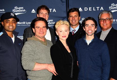 Broadway Cast of 'Bronx Bombers' meet New York Yankees Alumni, New York, America - 11 Feb 2014