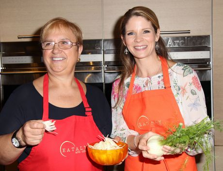 Kelli O'Hara and Chef Lidia Bastianich Special Cooking demonstration, New York, America - 14 Apr 2014