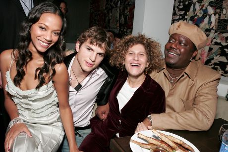 Zoe Saldana Asthon Kutcher Sonys Amy Editorial Stock Photo - Stock