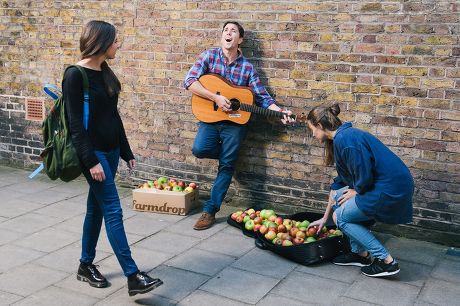 Great Apple Giveaway by Farmdrop, London, Britain - 30 Sep 2015
