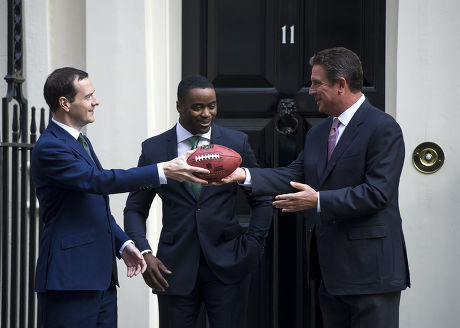 Chancellor George Osborne meets NFL stars, London, Britain - 02 Oct 2015