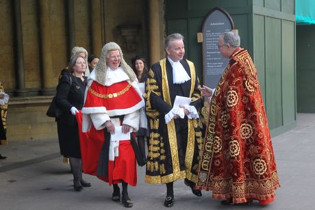 Service for members of the legal profession at Westminster Abbey, London, Britain - 01 Oct 2015