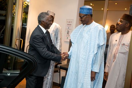President Muhammadu receives Thabo Mbeki in Abuja, Nigeria - 08 Oct 2015