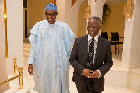 President Muhammadu receives Thabo Mbeki in Abuja, Nigeria - 08 Oct 2015