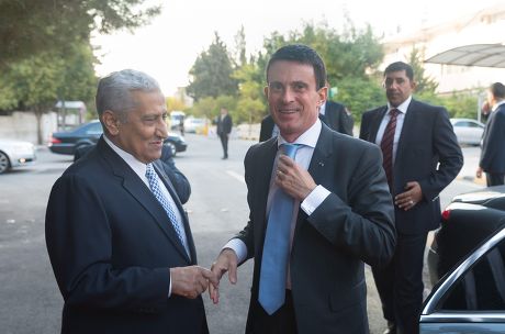 Manuel Valls, French Prime Minister visit to Amman, Jordan - 11 Oct 2015

