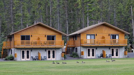 Log Cabins Becker Chalets Jasper National Editorial Stock Photo - Stock ...