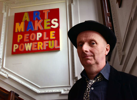 Bob and Roberta Smith at the William Morris Gallery, London, Britain - 15 Oct 2015