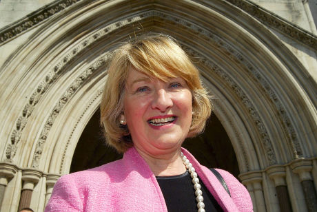 BARONESS JOAN WALMSLEY AT THE HIGH COURT WHERE SHE WON HER CASE AGAINST TRANSPORT FOR LONDON OVER CONGESTION CHARGING, LONDON, BRITAIN - 2005