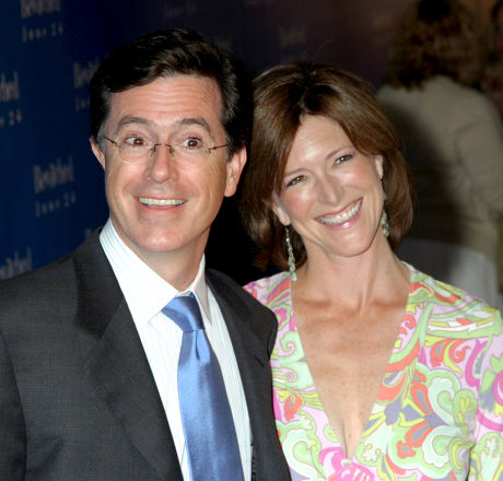 Stephen Colbert Wife Evelyn Editorial Stock Photo - Stock Image