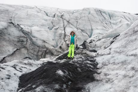 Francois Hollande at the Solheimajokull glacier, Iceland - 16 Oct 2015