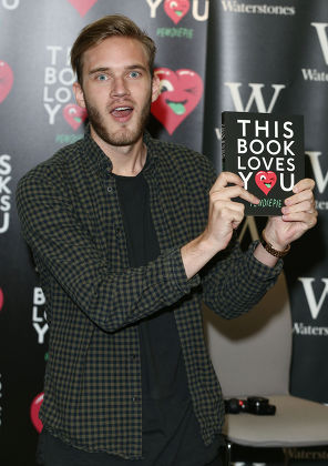 Felix Kjellberg 'This Book Loves You' book signing, Waterstones Piccadilly, London, Britain - 18 Oct 2015