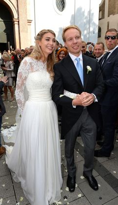 Milana Schoeller and Ludvig Andersson wedding, St Michael church, Munich, Germany - 17 Oct 2015