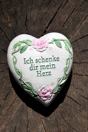 Heart Words Ich Schenke Dir Mein Editorial Stock Photo - Stock Image ...