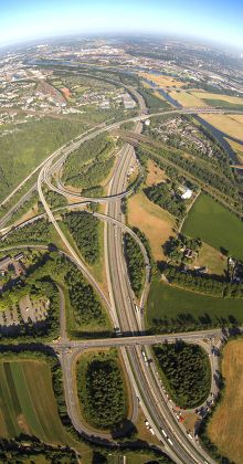 Aerial View Spaghetti Junction Duisburg Kaiserberg Editorial Stock ...