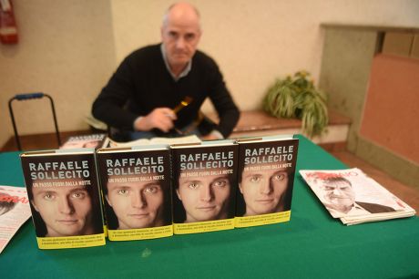 Raffaele Sollecito book signing, Chianciano Terme, Italy - 31 Oct 2015