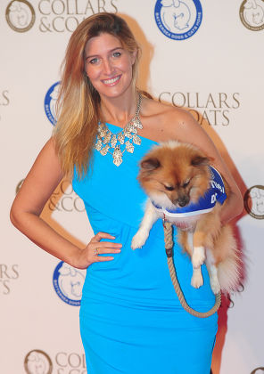 Made In Chelsea's Cheska Hull Arrives At Battersea Dogs Home's Annual Coats And Collars Ball.