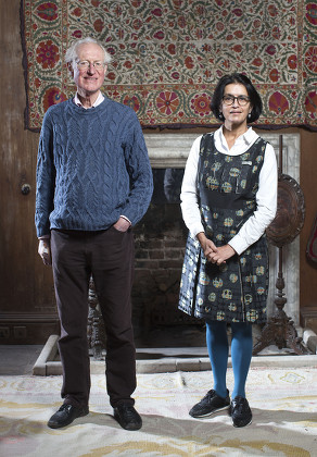 Bamber Gascoigne and Wasfi Kani photoshoot, West Horsley Place, Surrey, Britain - 06 Nov 2015