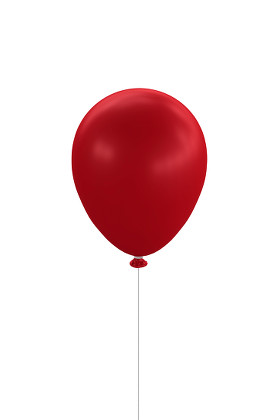 Red Balloon Stock Photo - Download Image Now - Balloon, Red, String - iStock