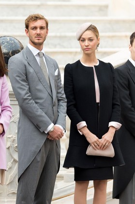 Pierre Casiraghi Beatrice Borromeo Palace Courtyard Editorial Stock ...