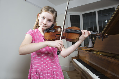 10-year-old music prodigy Alma Deutscher aka 'Little Miss Mozart', Dorking, Surrey, Britain - 05 Nov 2015