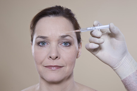 Model Released Woman Being Injected Botox Editorial Stock Photo - Stock ...