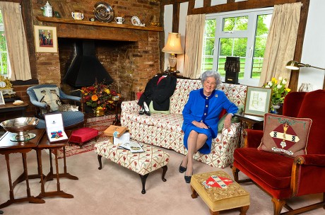 Betty Boothroyd photoshoot, Hertfordshire, Britain - 12 May 2015