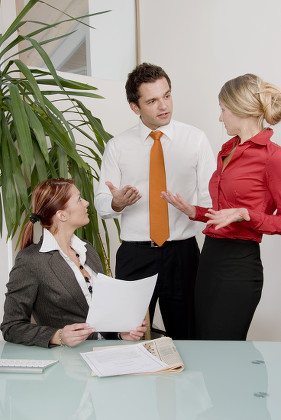 Model Released Argument Office Workplace Fight Editorial Stock Photo ...