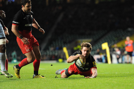 Ben Ransom Saracens Dives Over Score Editorial Stock Photo - Stock ...