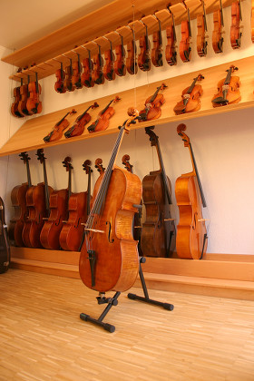 String Instruments On Display Violin Makers Editorial Stock Photo ...