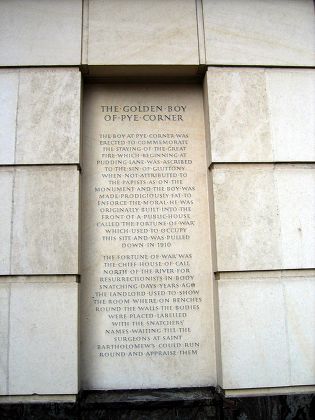 On Corner Cock Lane Giltspur Street Editorial Stock Photo Stock Image