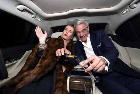 The Sunday Times Style Magazine Christmas Party arrivals in the all-new luxury BMW 7 Series, London, Britain - 09 Dec 2015