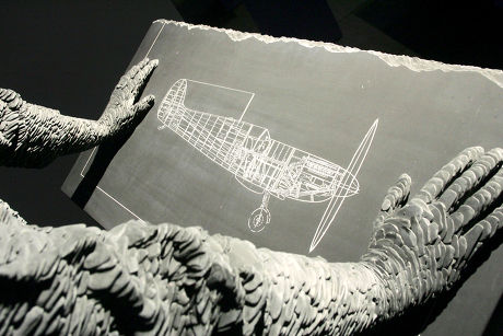 Sculpture Designer Spitfire Aircraft Rj Mitchell Editorial Stock Photo ...