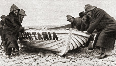 One Lifeboats Rms Lusitania Sunk By Editorial Stock Photo - Stock Image ...