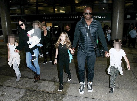 Seal and Erica Packer at LAX International Airport, Los Angeles, America - 05 Jan 2016
