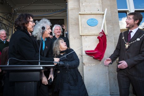 Plaque unveiled for rock drummer Cozy Powell, Cirencester, Britain - 07 Jan 2016