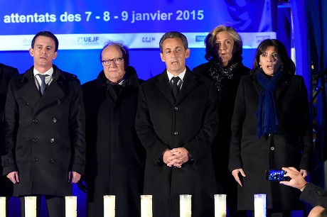 One-year commemorations of Charlie Hebdo attack, Paris, France - 09 Jan 2016