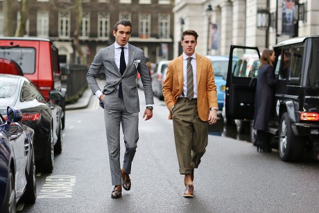 Street Style, London Collections Men, Autumn Winter 2016, Britain - 11 Jan 2016