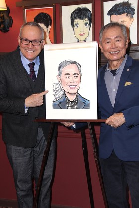 George Takei caricature unveiling at Sardi's, New York, America - 12 Jan 2016