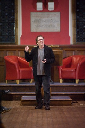 Jon Ronson speaking at Oxford Union, Oxford, Britain-
31st January 2016