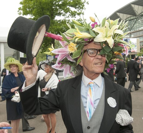 David Shilling Ejected From Ascot For Wearing A Flowery Hat Picture David Parker 18.6.13 Reporter Louise Eccles.