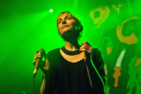 Polica in concert at Village Underground, London, Britain - 15 Feb 2016