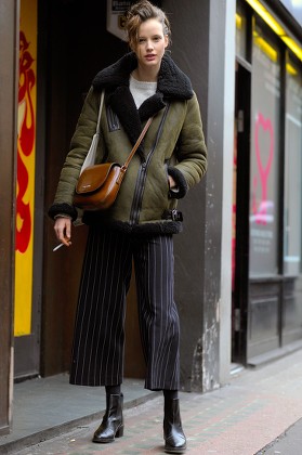 Street Style Autumn Winter 2016 London Fashion Week Britain - 20 Feb 2016